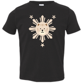 Kids Yellow Sun Cat Toddler Jersey T-Shirt