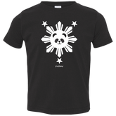 Kids White Sun Panda Toddler Jersey T-Shirt