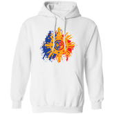 CoolPinoy Blue Red distressed Unisex Pullover Hoodie