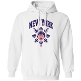 New York with Sun and Stars Unisex Pullover Hoodie
