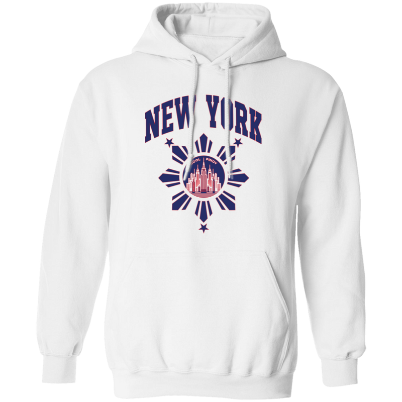 New York with Sun and Stars Unisex Pullover Hoodie