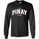 Half Pinay FILAM Flag Youth Long Sleeve T-Shirt