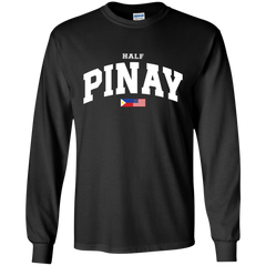 Half Pinay FILAM Flag Youth Long Sleeve T-Shirt