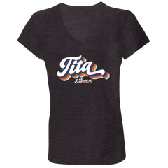 Tita I Love U Ladies Jersey V-Neck T-Shirt