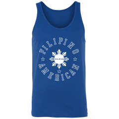Filipino American White Sun Unisex Cotton Tank Top