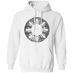 Sun and Stars in Circle Distressed Unisex Pullover Hoodie