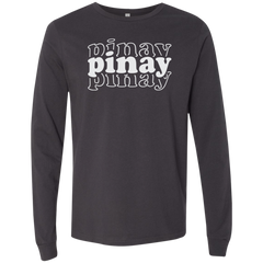 Pinay Triple Unisex Jersey Long Sleeve T-Shirt