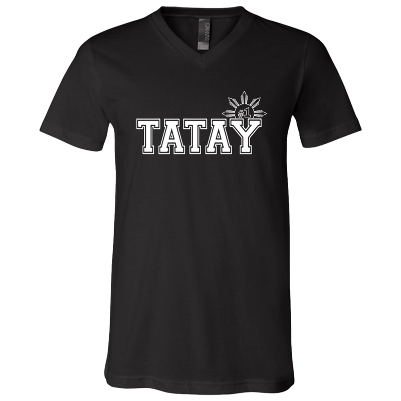 No 1 Tatay Unisex Jersey V-Neck T-Shirt
