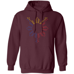 Sun and Stars Outline Unisex Pullover Hoodie