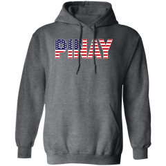 Pinay with US Flag Embedded Unisex Pullover Hoodie