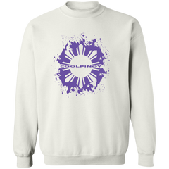 CoolPinoy Ube Splash Unisex Crewneck Pullover Sweatshirt