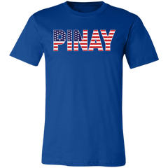 Pinay with US Flag Embedded Unisex Jersey T-Shirt