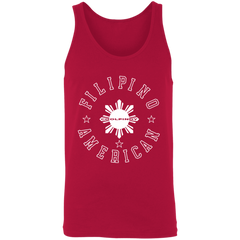 Filipino American White Sun Unisex Cotton Tank Top