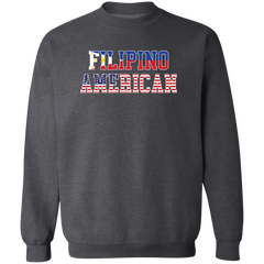 Filipino American Flags Unisex Crewneck Pullover Sweatshirt