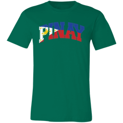 Pinay with Flag Embedded Unisex Jersey T-Shirt