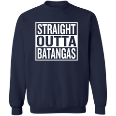 Straight Outta Batangas Unisex Crewneck Pullover Sweatshirt