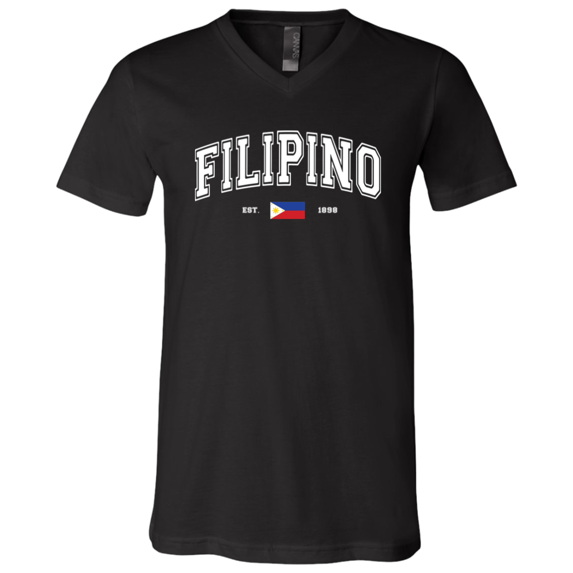 Filipino Est 1898 Unisex Jersey V-Neck T-Shirt