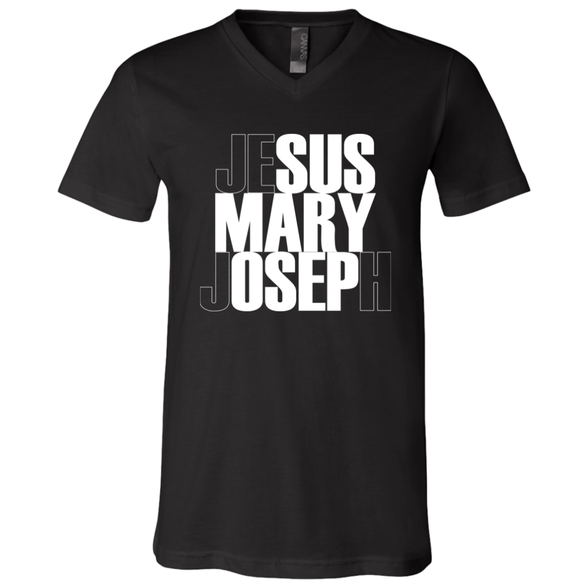 Jesus Mary Joseph Unisex Jersey V-Neck T-Shirt