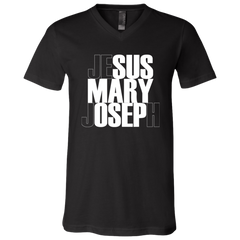 Jesus Mary Joseph Unisex Jersey V-Neck T-Shirt