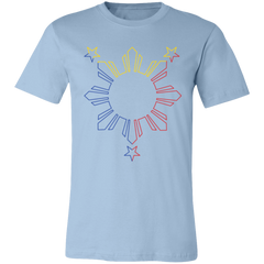 Sun and Stars Outline Unisex Jersey T-Shirt