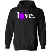 Love with Purple Sun and Stars Unisex Pullover Hoodie
