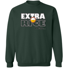 Extra Rice Please Unisex Crewneck Pullover Sweatshirt