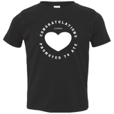 Congratulations Promoted To Ate Toddler Jersey T-Shirt