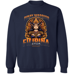 Pinay Warrior Filipina Unisex Crewneck Pullover Sweatshirt