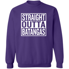 Straight Outta Batangas Unisex Crewneck Pullover Sweatshirt