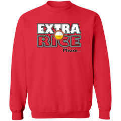 Extra Rice Please Unisex Crewneck Pullover Sweatshirt