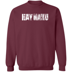 Hay Naku Distressed Unisex Crewneck Pullover Sweatshirt