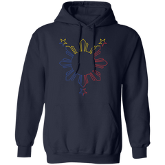 Sun and Stars Outline Unisex Pullover Hoodie