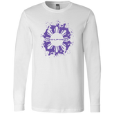 CoolPinoy Ube Splash Unisex Jersey Long Sleeve T-Shirt