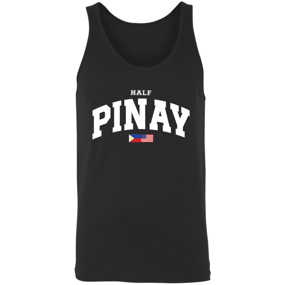 Half Pinay FILAM Flag Unisex Cotton Tank Top
