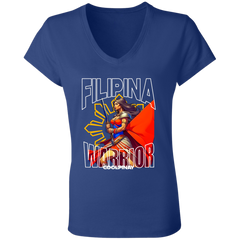 Filipina Warrior Ladies' Jersey V-Neck T-Shirt