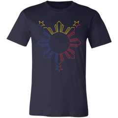 Sun and Stars Outline Unisex Jersey T-Shirt