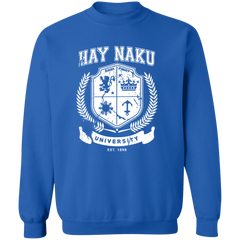 Hay Naku University Distressed CP Unisex Crewneck Pullover Sweatshirt