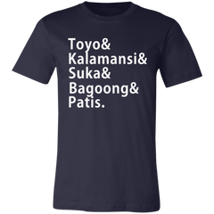 Toyo Kalamansi Suka Bagoong Patis Unisex Jersey T-Shirt