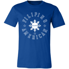Filipino American White Sun Unisex Jersey T-Shirt