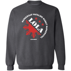 Matalino Mapagmahal Lola Unisex Crewneck Pullover Sweatshirt