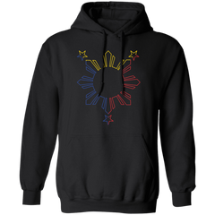 Sun and Stars Outline Unisex Pullover Hoodie