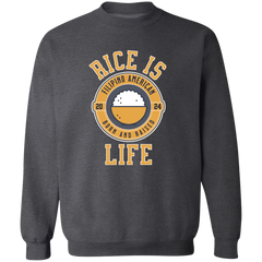 RIce is Life Unisex Crewneck Pullover Sweatshirt