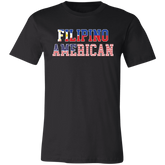 Filipino American Flags Unisex Jersey T-Shirt