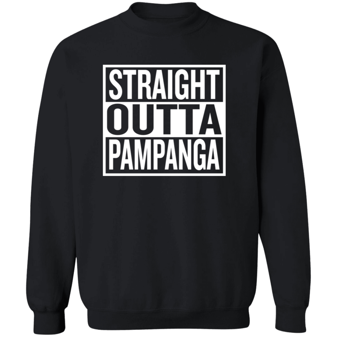 Straight Outta Pampanga Unisex Crewneck Pullover Sweatshirt