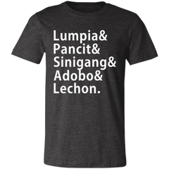 Lumpia Pancit Sinigang Adobo Lechon Unisex Jersey T-Shirt