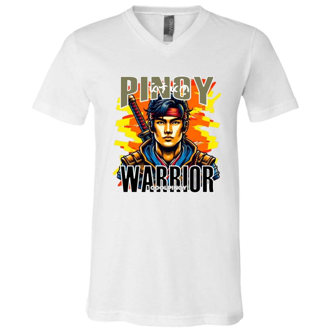 Pinoy Warrior Unisex Jersey V-Neck T-Shirt
