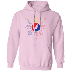 Pinay Silhouette in Philippine Sun Tricolorpng Unisex Pullover Hoodie