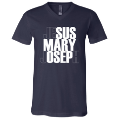 Jesus Mary Joseph Unisex Jersey V-Neck T-Shirt