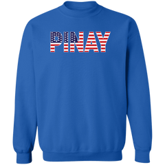 Pinay with US Flag Embedded Unisex Crewneck Pullover Sweatshirt