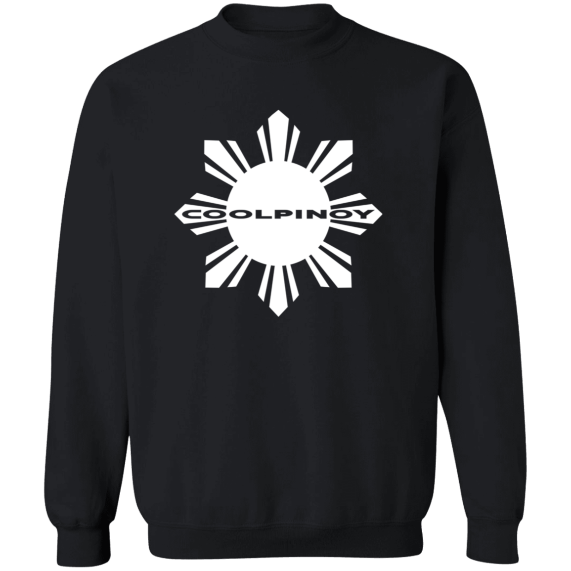 CoolPinoy Mid White Unisex Crewneck Pullover Sweatshirt